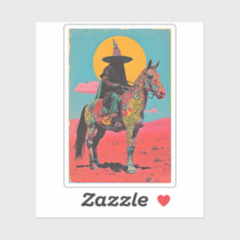 The Psychedelic Rider of the Sun Realm Aufkleber