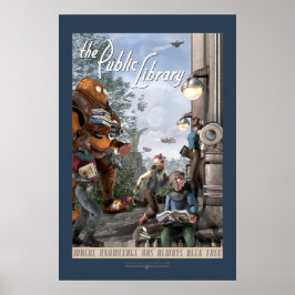 The Public Library - Verlassen Panel (20x30") Poster