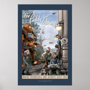 The Public Library - Verlassen Panel (20x30") Poster