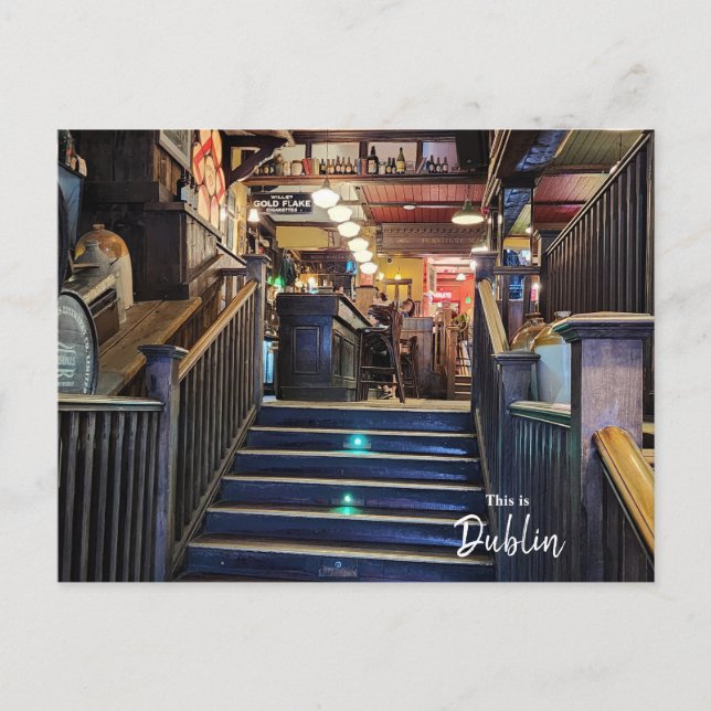 The Pubs of Dublin-Ireland Postkarte (Vorderseite)