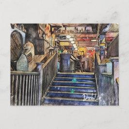 The Pubs of Dublin-Ireland Postkarte