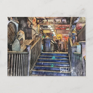 The Pubs of Dublin-Ireland Postkarte