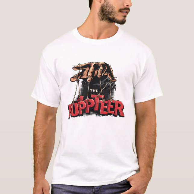The Puppeteer Dark Streetwear Graphic T-Shirt  (Vorderseite)