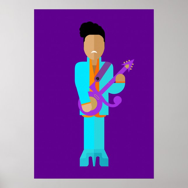 The Purple Pixie – Funk Legend Art Print (2) Poster (Vorne)