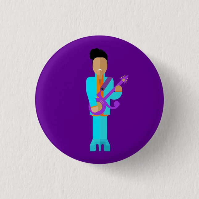 The Purple Pixie – Funk Legend Button (Vorderseite)