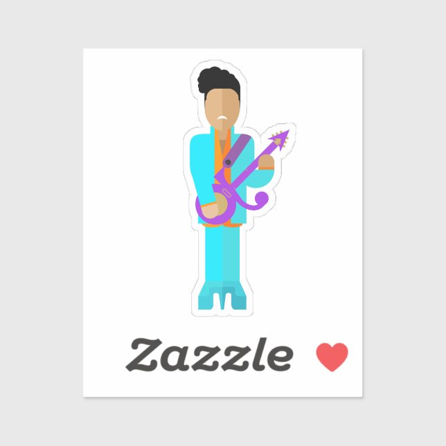 The Purple Pixie – Funk Legend Sticker (Blatt)