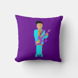 The Purple Pixie – Funk Legend Throw Pillow Kissen