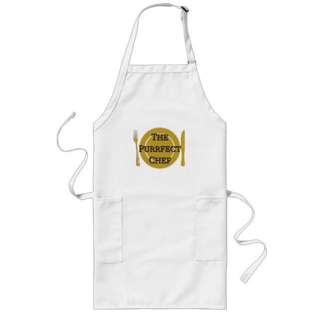 The Purrfect Chef - Apron Lange Schürze (Vorne)