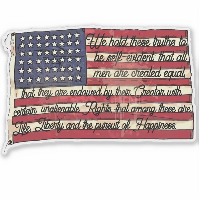 THE PURSUIT OF HAPPINESS AUFKLEBER (Vorderseite)