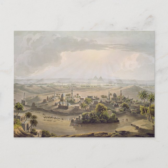 The Pyramids at Cairo, engraved by Daniel Havell ( Postkarte (Vorderseite)