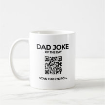 The QR Vater Joke Tasse - White