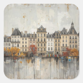 The Quarters Design 02  Quadratischer Aufkleber