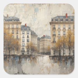 The Quarters Design 03 Quadratischer Aufkleber