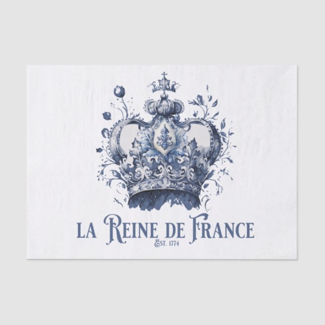 The Queen of France Tissue Paper Seidenpapier (Vorderseite)