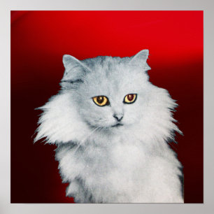 THE QUEEN OF WHITE CATS ,Red Ruby Poster