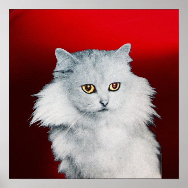 THE QUEEN OF WHITE CATS ,Red Ruby Poster (Vorne)