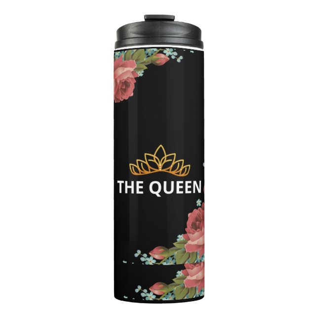 THE QUEEN Wasserflasche Thermosbecher (Vorderseite)