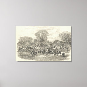 The Queen's Stag Hounds: The Meet, Aylesbury Leinwanddruck