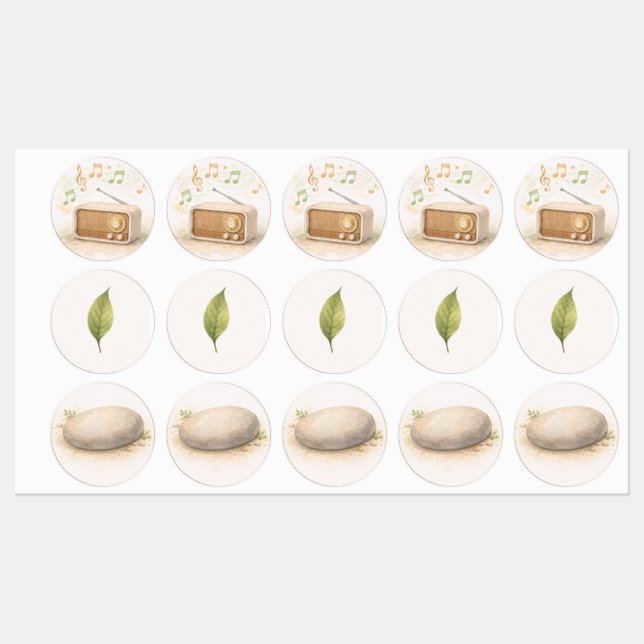 The Quiet Grove Erdungs-Tools Set Zwei Etiketten (Blatt)