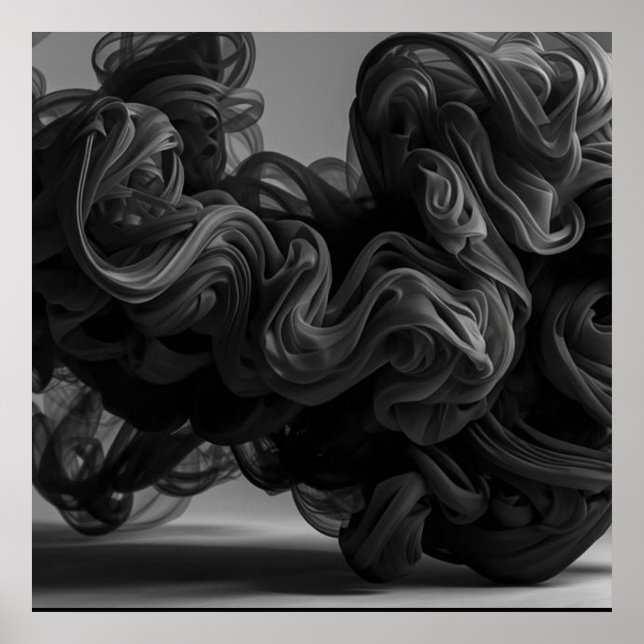 The Quintessential Cloud of Black Smoke on a Wall Poster (Vorne)
