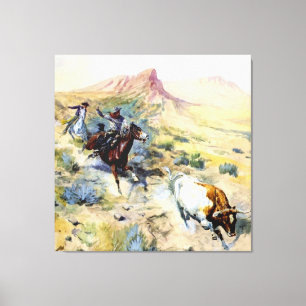 „The Quitter“ Western Art von Charles M. Russell Leinwanddruck