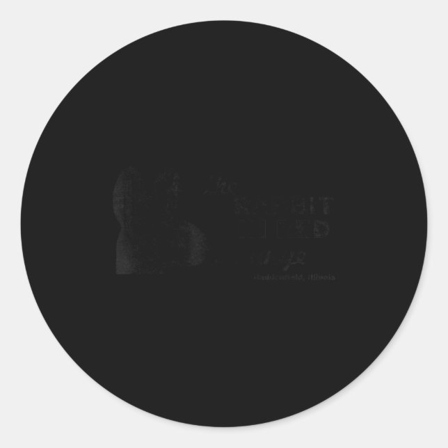 The Rabbit In Red Lounge Halloween  Runder Aufkleber (Vorderseite)