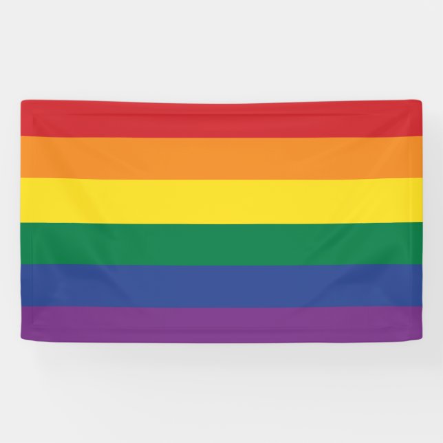 The Rainbow Flag Banner (Horizontal)
