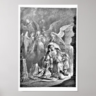 The Raven Edgar Allan Poe Illustration Poster