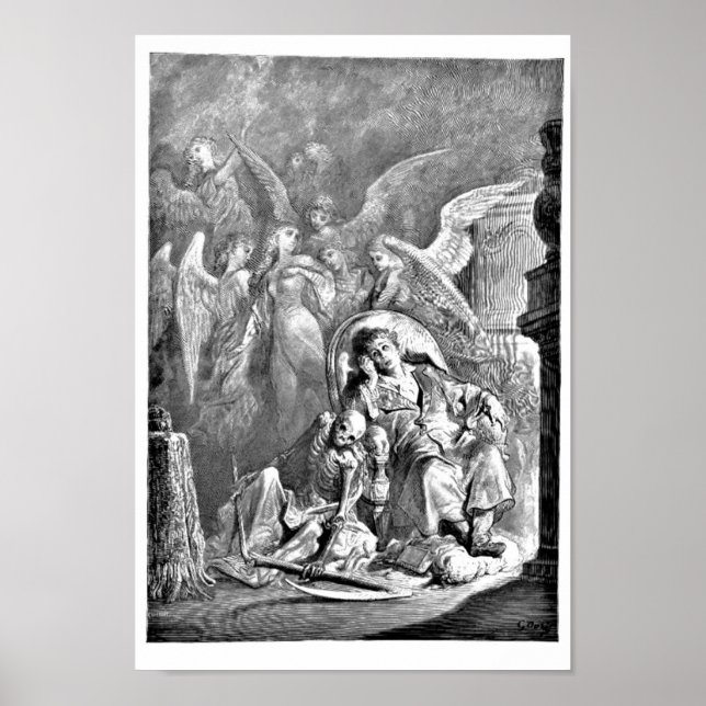 The Raven Edgar Allan Poe Illustration Poster (Vorne)