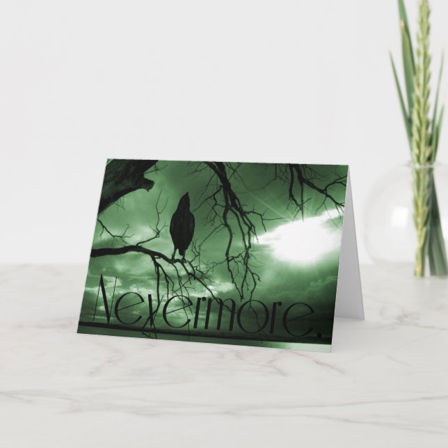 The Raven - Nevermore Sunams Tree - Green Karte (Vorderseite)