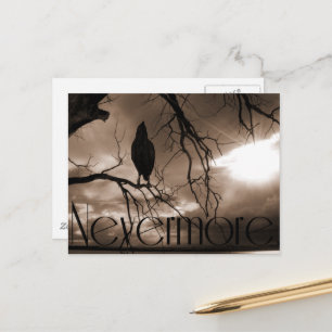 The Raven - Nevermore Sunams & Tree Postkarte