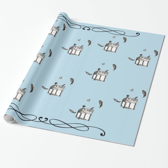 The Raven & The Writing Desk - Wrapping Paper Geschenkpapier (Ungerollt)