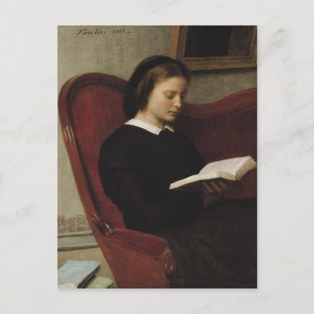 The Reader, 1861 Postkarte (Vorderseite)