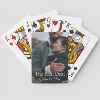 "The Real Deal" Gewohntes Foto - Gefälligkeitsgabe Spielkarten