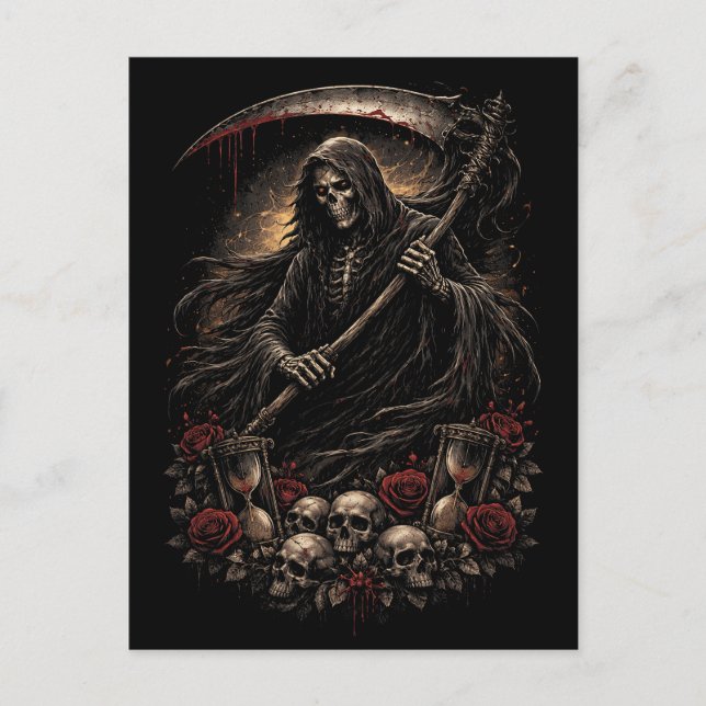 The Reaper’s Hourglass Postkarte (Vorderseite)