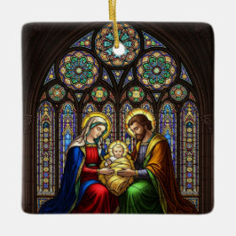 The Reason for the Season Nativity personalized Keramikornament