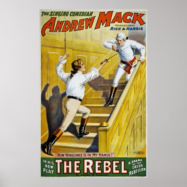 The Rebel ~ Irish Rebellion 1798 ~Irish Songs 1900 Poster (Vorne)