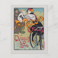 The Record Cycles Vintage Poster 1897