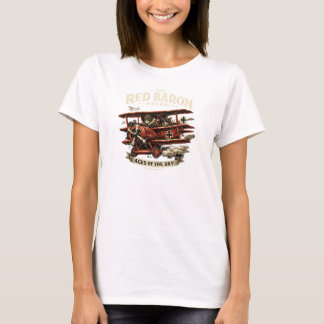 The Red Baron & His Dog – Aces of the Sky | Vintag T-Shirt