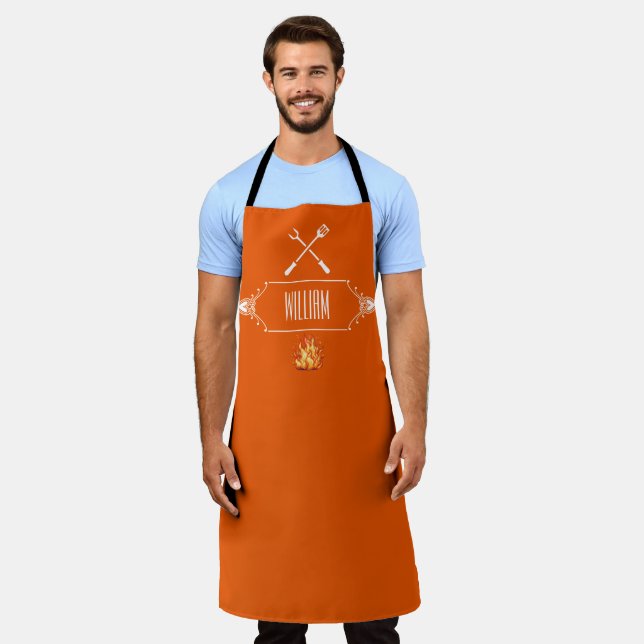 The Red Grillmaster Apron Schürze (Getragen)