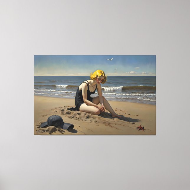 The Red Starfish (Signed Leinwanddruck (Vorderseite)