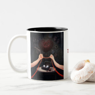 The Red Thread of Fate Aesthetic Soulmates Two-Ton Zweifarbige Tasse