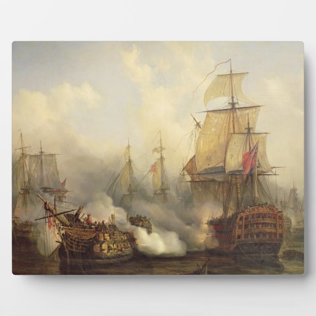 The Redoutable at Trafalgar, 21. Oktober 1805 Fotoplatte (Vorderseite)