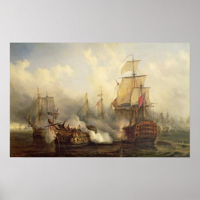 The Redoutable at Trafalgar, 21. Oktober 1805 Poster (Vorne)