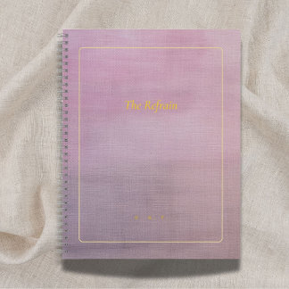 The Refrain | Personalized Mauve Poem Notebook Notizbuch