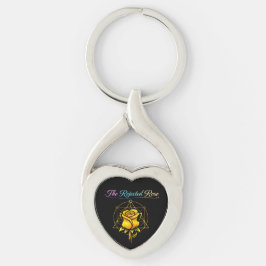 The Rejected Rose: Mother’s Golden Heart Keychain Schlüsselanhänger
