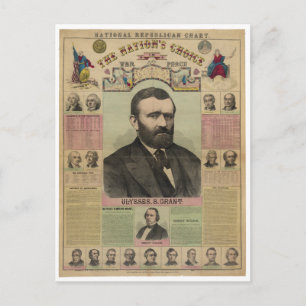 The Republican Chart Ulysses S. Grant by M.T. Boyd Postkarte