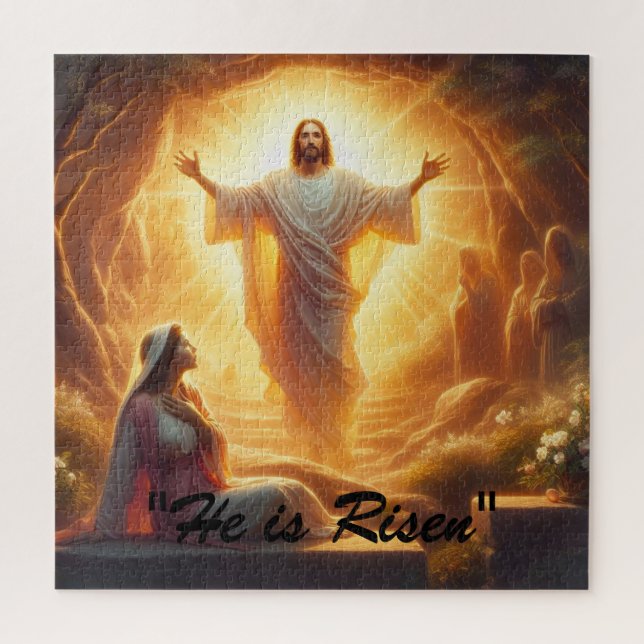 The Resurrection Light: Jesus Christ Rises Puzzle (Vertikal)