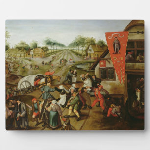 The Return from the Kermesse (oil on panel) Fotoplatte