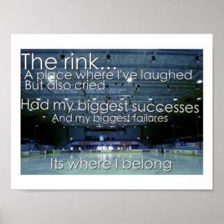 "The RINK is where I member"-Poster Poster